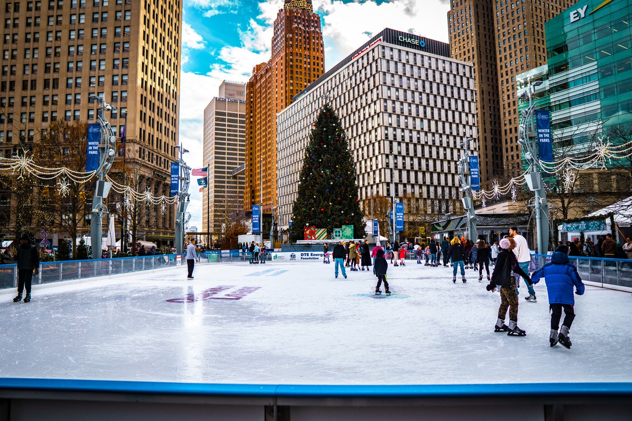 Christmas party in The New York - Ice skating