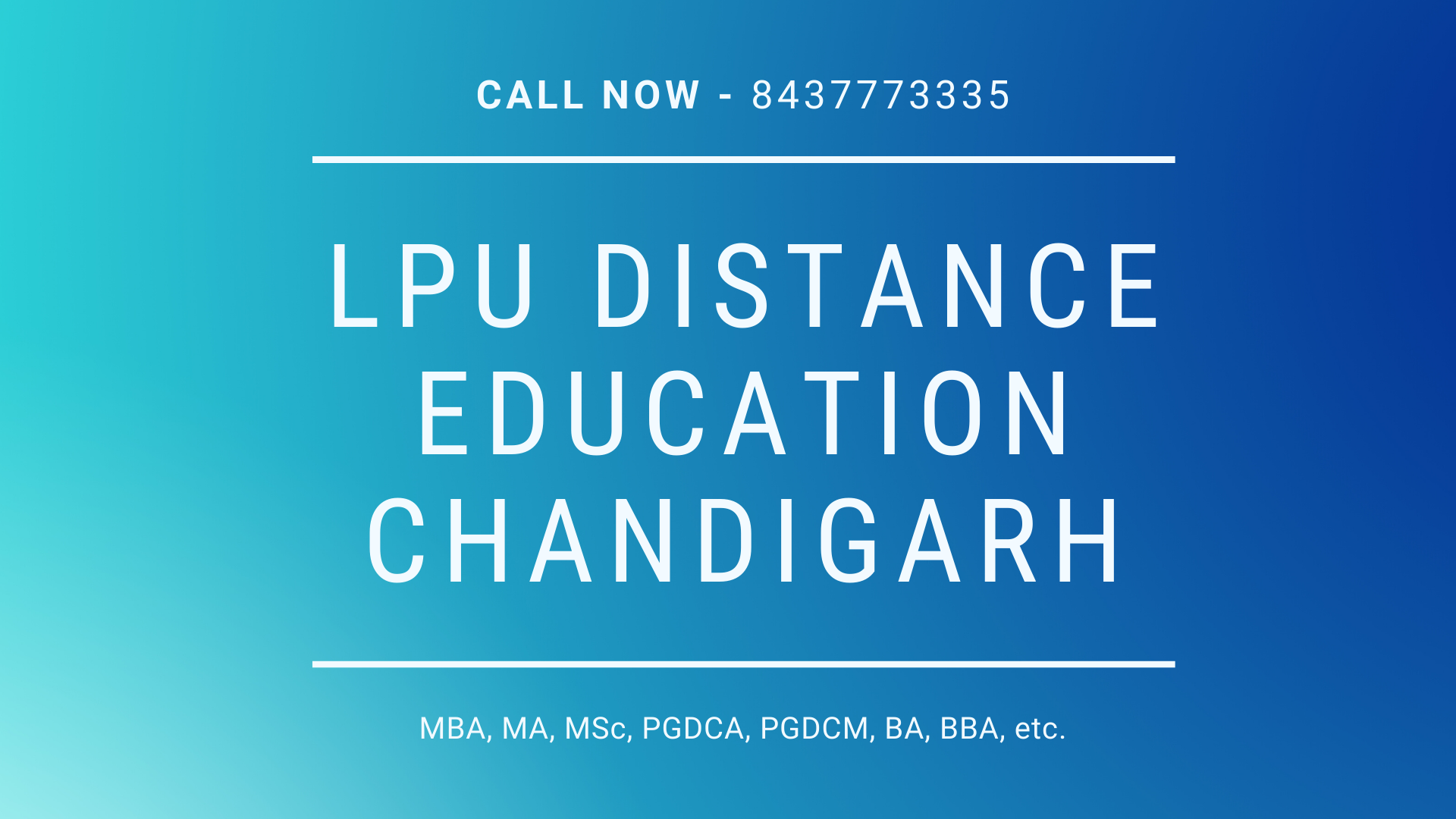 Distance Education