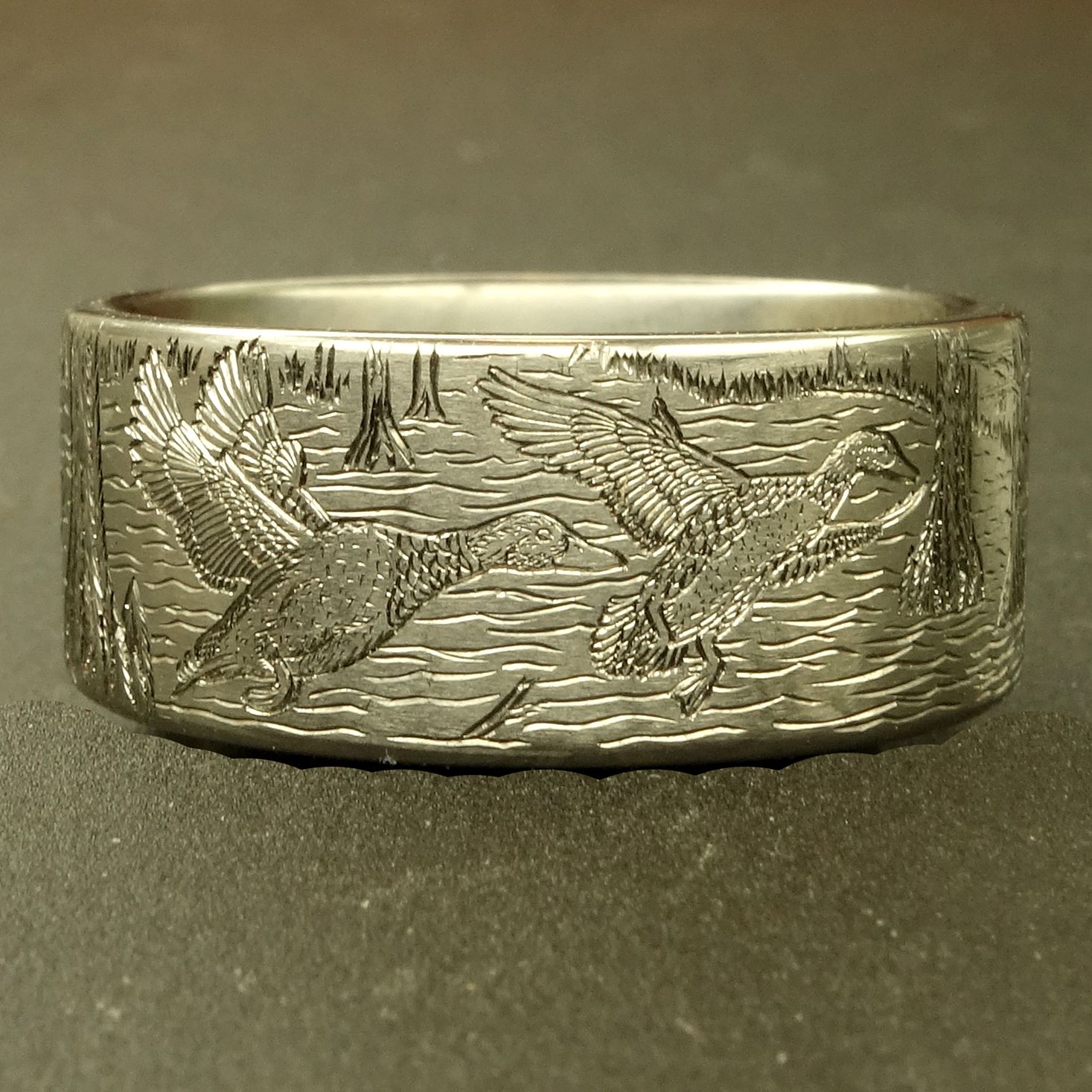 Duck Band Wedding Ring