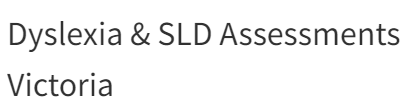 Dyslexia & SLD Association of Victoria