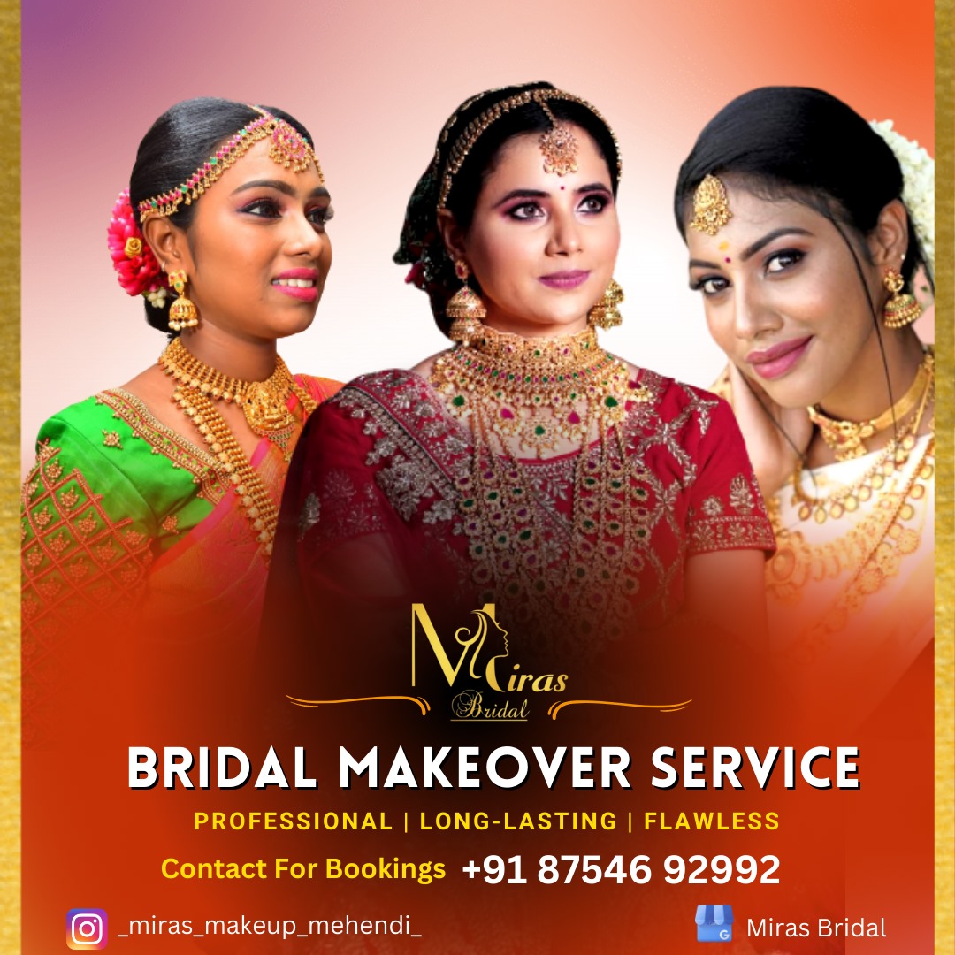 bridal makeup in coimbatore